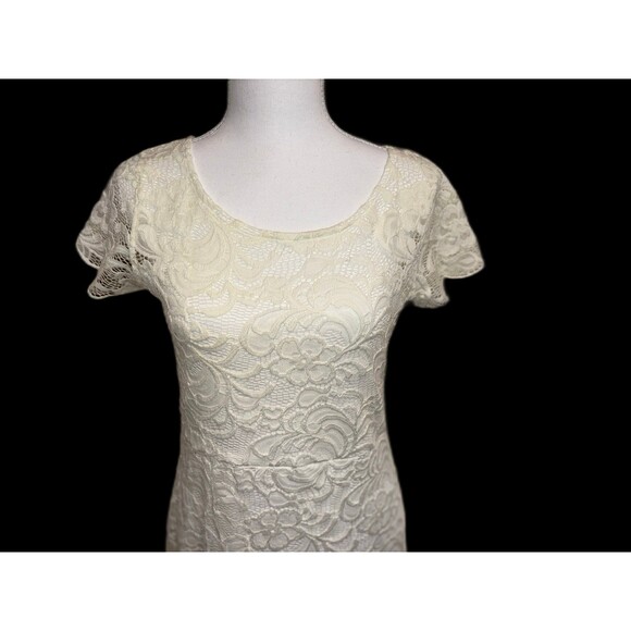CI SONO by Cavallini GUC | White Lace Sheath Dress size L - Picture 1 of 7